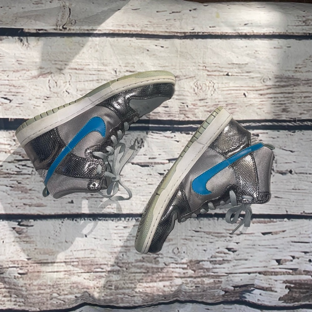 Nike Dunk Hi Charcoal/Turquoise Women’s Shoes